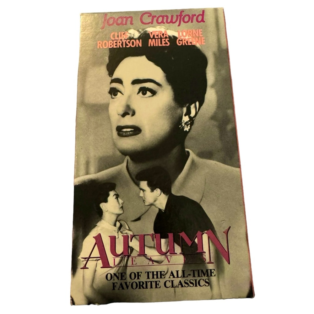 Vintage/Retro Black And White VHS Tape: “Autumn Leaves.” Released In 1956.